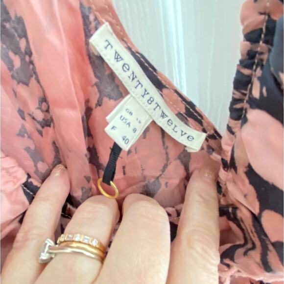 Twenty8twelve by S. Miller Silk tank top sz 8 strappy tie dye - Picture 5 of 6